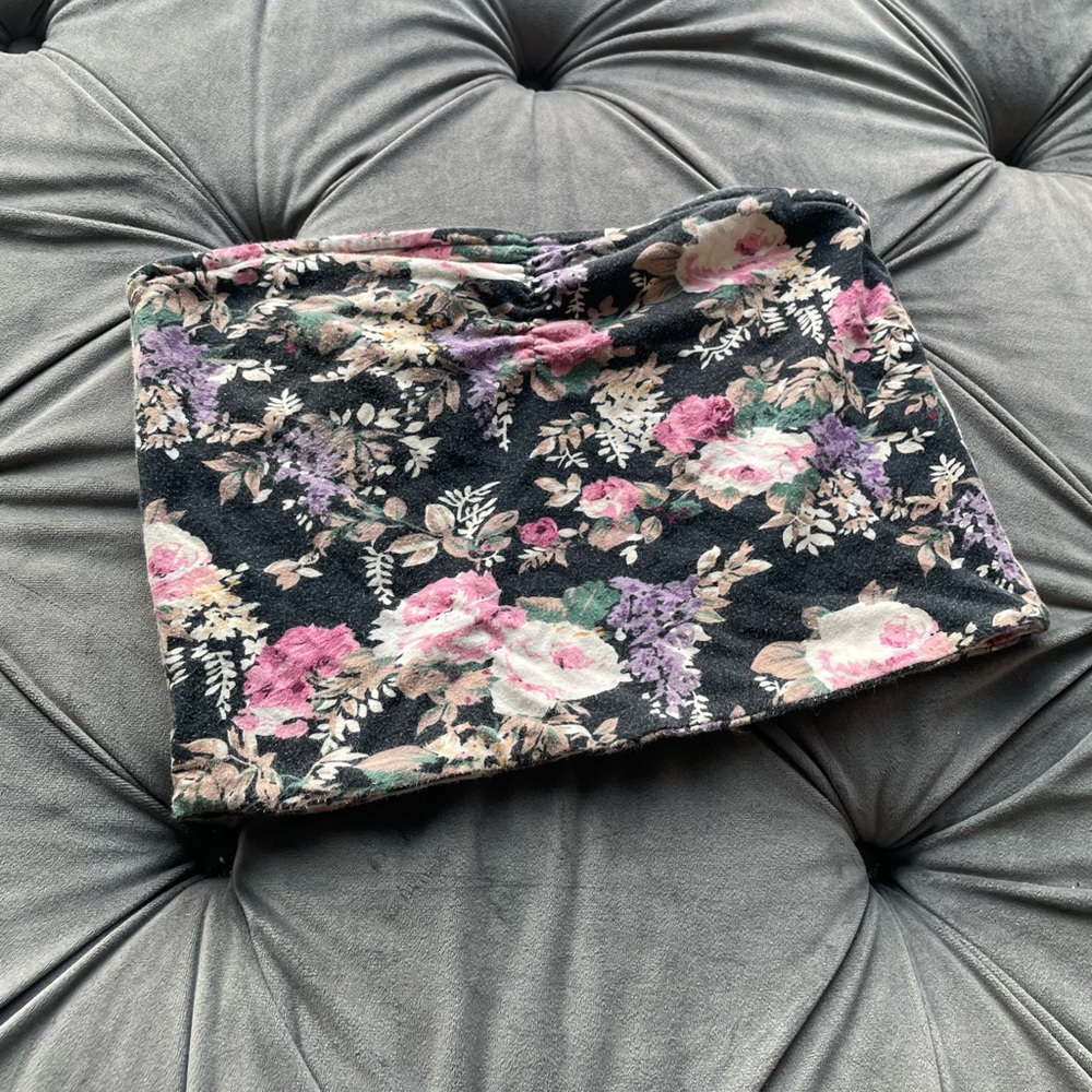 Forever 21 Floral Tube Top - Picture 3 of 4